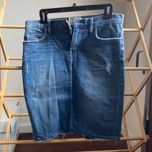 Current/Elliott denim pencil skirt